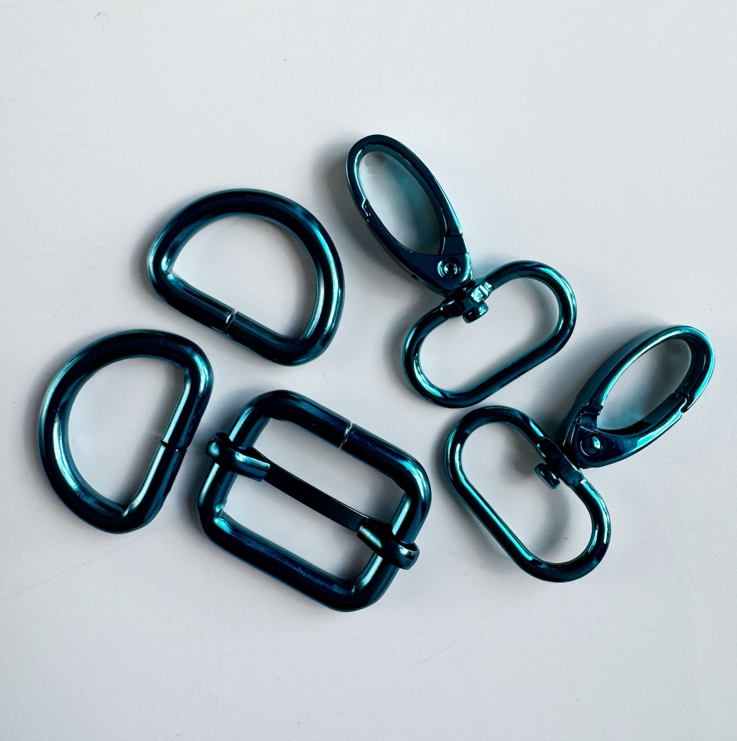 Sew Hungry Hippie 1 Inch Hardware Pack – Turquoise
