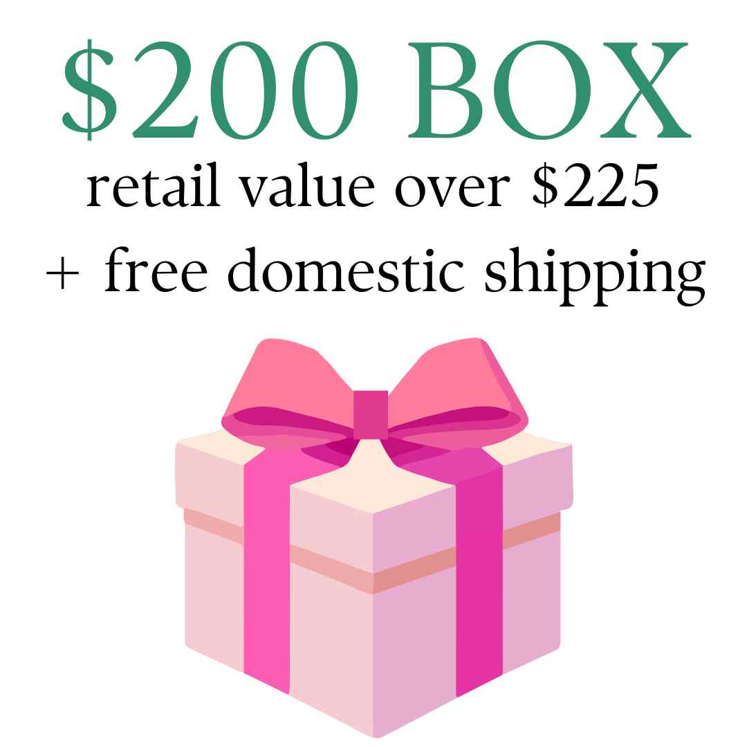 Gift box with retail value over $225 + free shipping