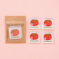 Tomato Pincushion Handmade Large Woven Sewing Labels