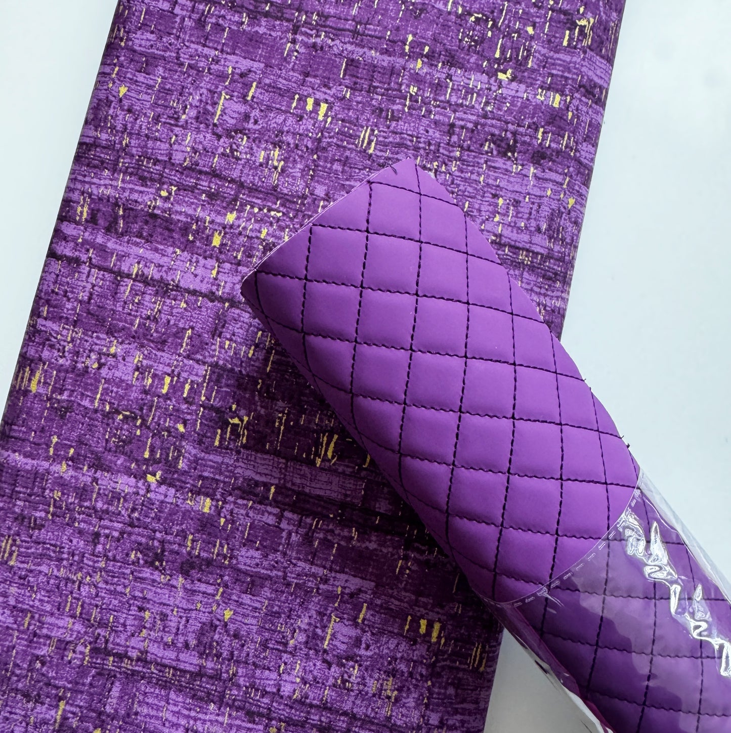 Quilted Vinyl Purple