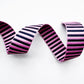 Jacquard Woven Stripes Webbing per yard purple