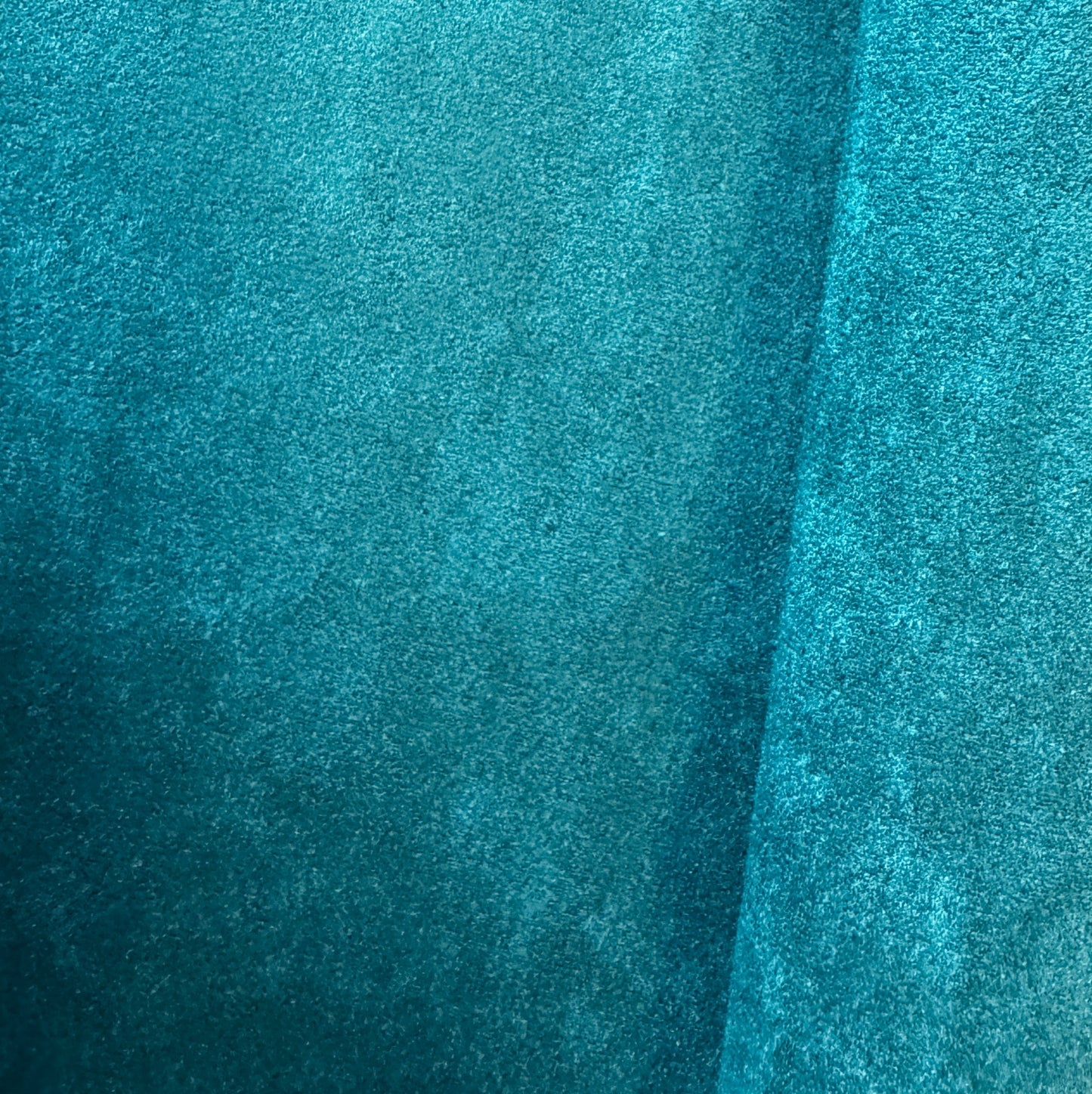 Faux Suede Teal Fabric – 18" x 54" Roll | Soft Vegan Leather for Bag Making & Sewing
