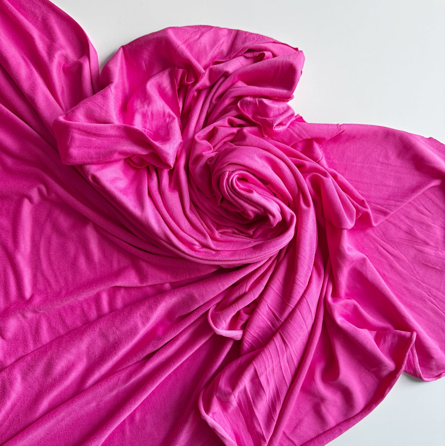 Double Brushed Pink Stretch Knit fabric