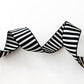 Jacquard Woven Stripes Webbing per yard Black & White 1.5"