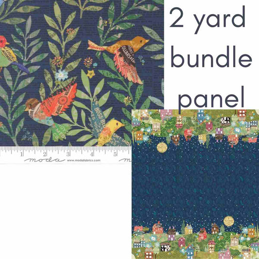 Paper Hamlet 2 yd bundle navy midnight