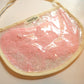 Pink bag with clear cover