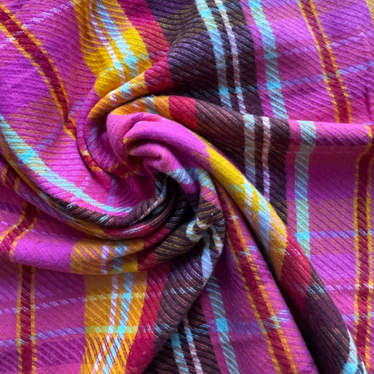 Flannel Plaid - Highland Flowerbed - Art Gallery Fabrics