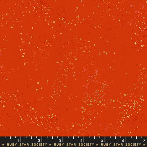 Speckled Metallic Metallic Warm Red 1 YARD