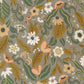 Sunlit Ruins Metallic Silver Floral Cotton Fabric by Jessica Rose for Moda Quilting