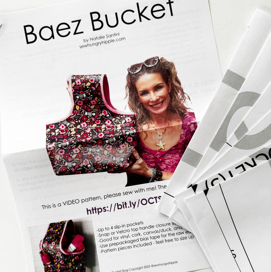 Baez Bucket Bag printed pattern
