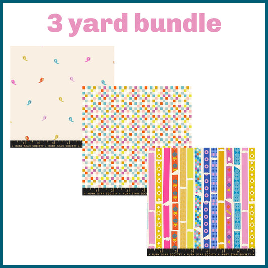 Washi Plus Fabric Collection by Ruby Star Society / preorder / 3 yard bundle Natural