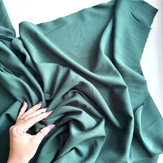 Hunter Green Rayon per yard