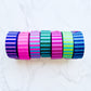 Color Stripes Webbing Bundle  1" width  7 colors