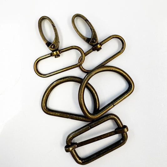 Sew Hungry Hippie 1.5" Hardware Pack – Bronze