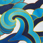 Canvas Fabric Blue Waves / Canvas Club December