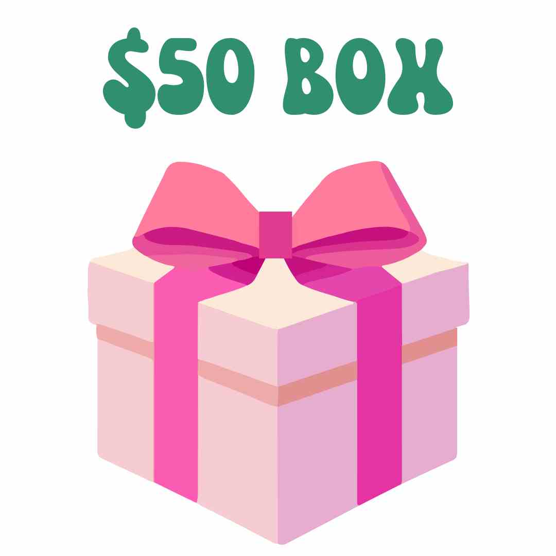 $50 gift box with pink bow