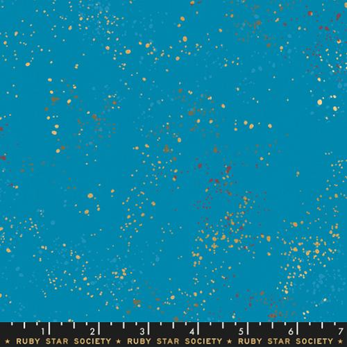 Speckled Metallic Bright Blue 1 YARD