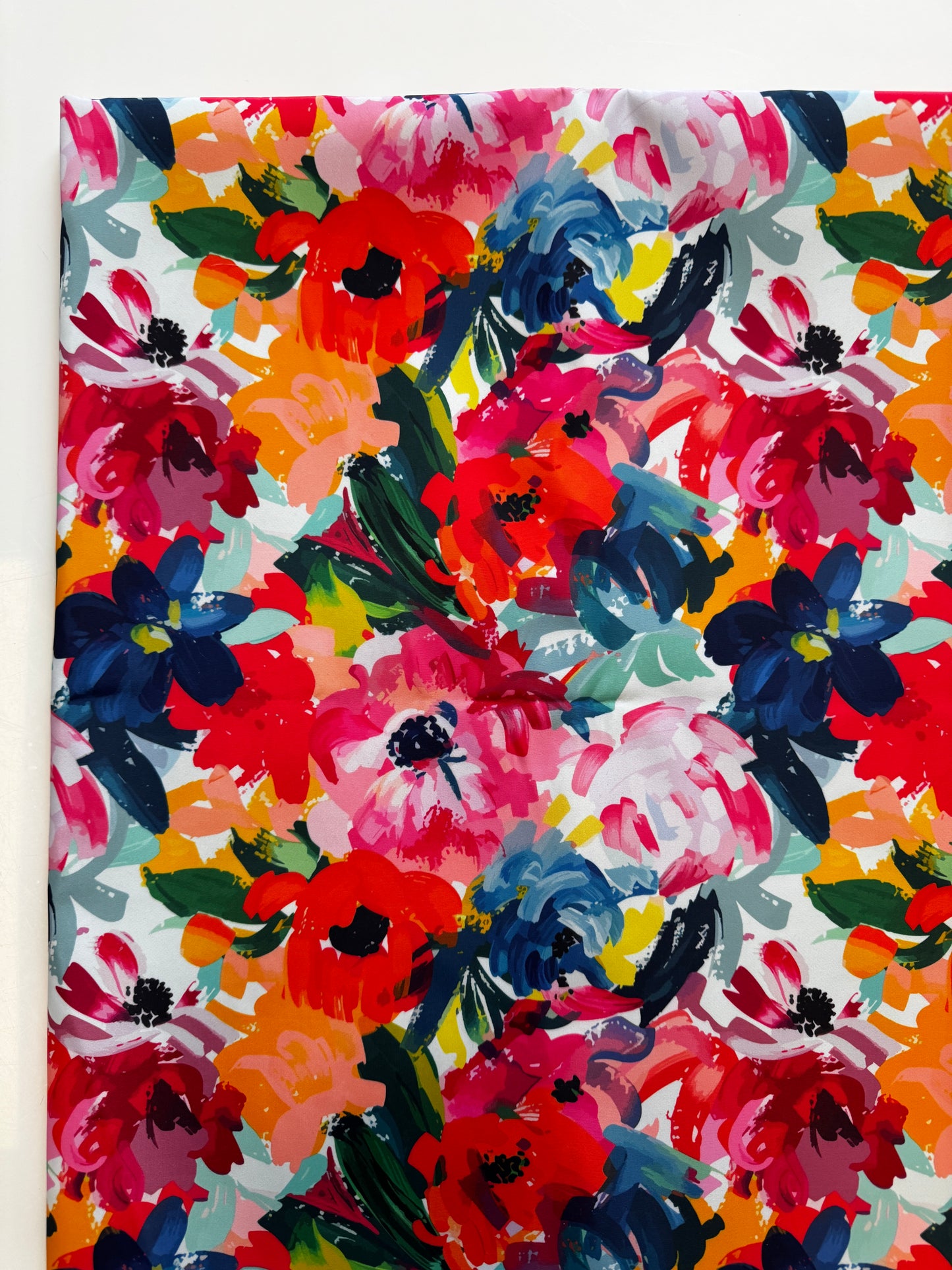 Paintbrush Florals Bonded Nylon