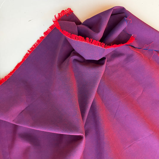 Purple Shot Cotton per yard