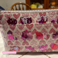 #5 Pink Hearts Print Zipper Pack with Silver Teeth - 3 Yards Continuous Zipper Tape