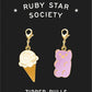 Ruby Star Society Zipper Pulls Gummy Bear & Ice Cream Cone