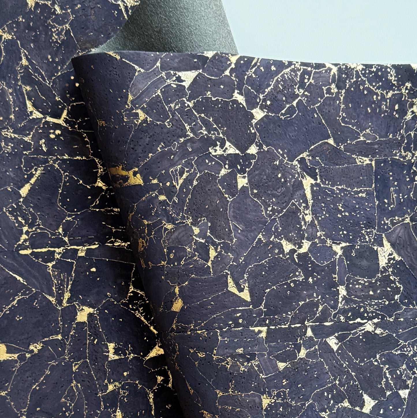 Royal and Gold Stone Cork roll