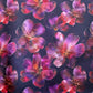 Bonded Nylon Burgundy Purple Florals - Durable Fabric for Bags