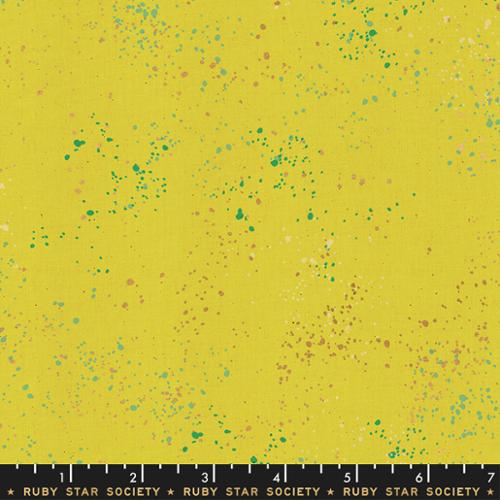 Speckled Metallic Metallic Citron 1 YARD