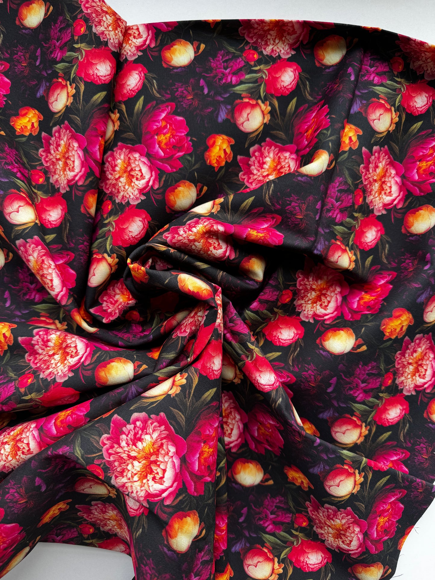 Custom Peonies cotton fabric 36x58  (Not Canvas)