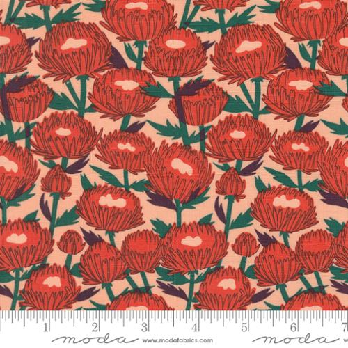 Love Letter Peach Floral per yard