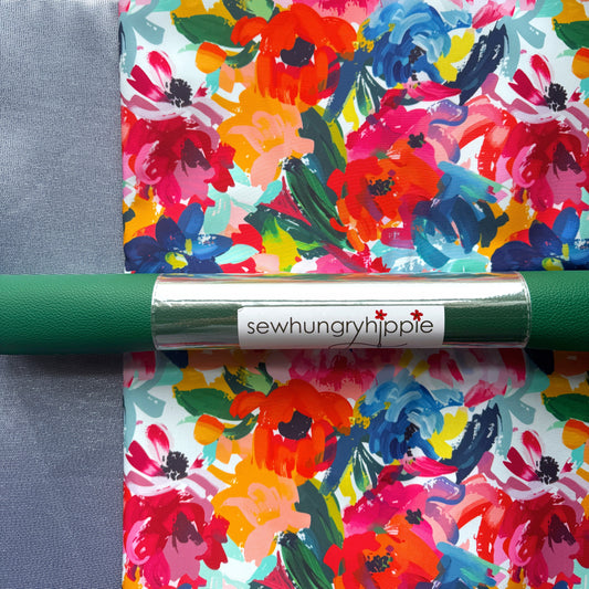 Curated Bundle A Paintbrush Bonded Nylon + Moonglow Vinyl + Shimmer Fabric