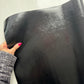Stylish Black Smooth Vinyl - Premium Faux Leather