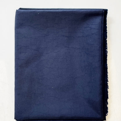 Folded navy nylon lining fabric