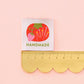 Tomato Pincushion Handmade Large Woven Sewing Labels