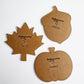 Fall Autumn Shapes Acrylic Template Set