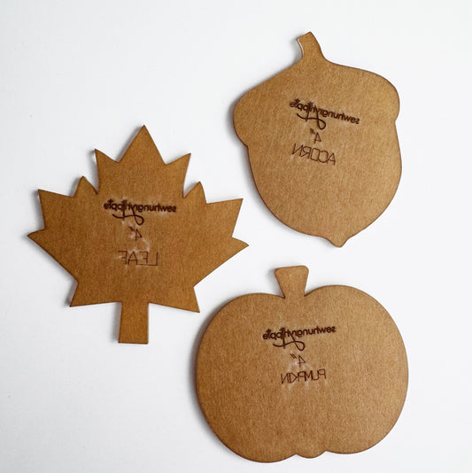 Fall Autumn Shapes Acrylic Template Set