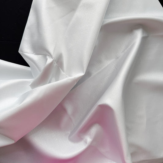 White Shimmer Fabric / large cut