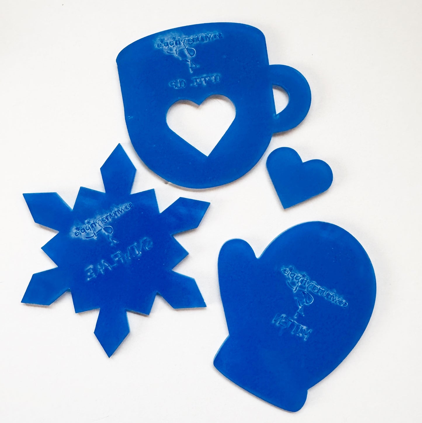 Winter Themed Acrylic Template set