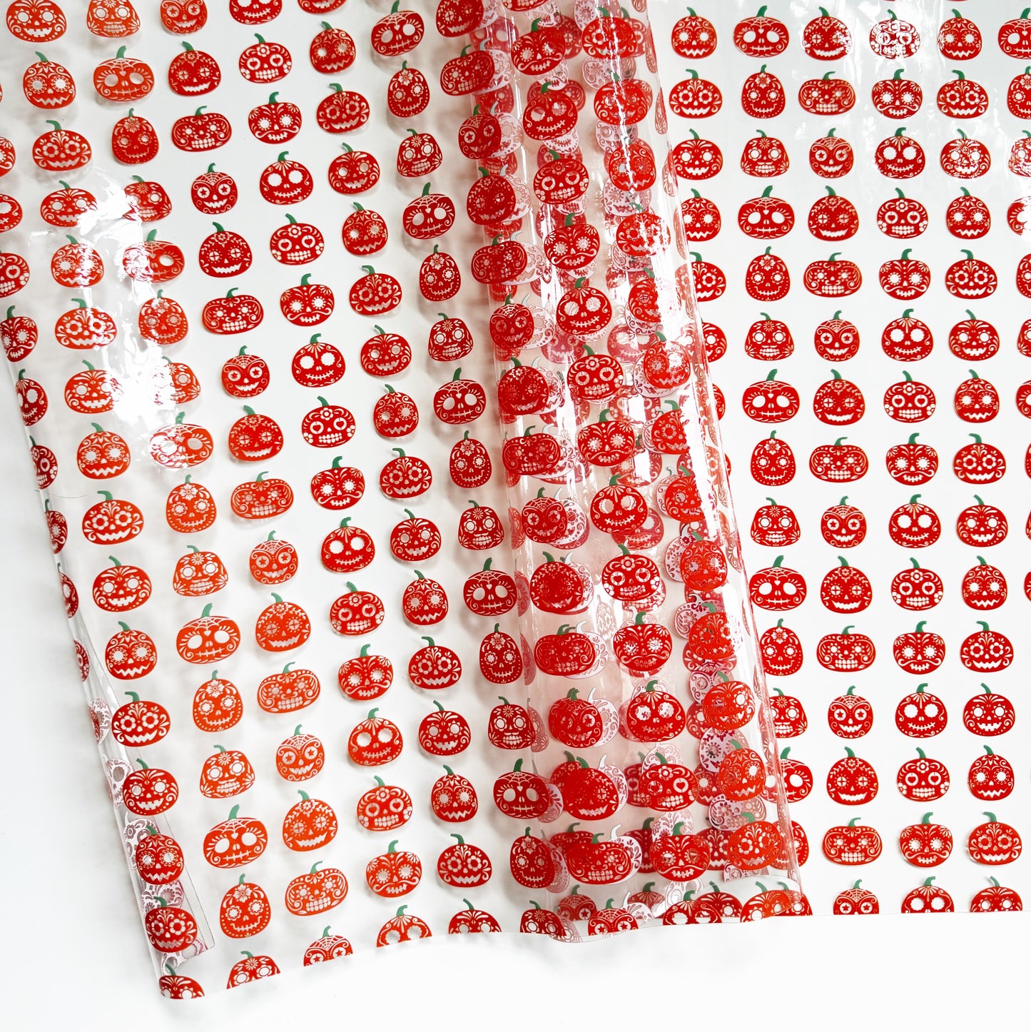 Happy Cute Jack-O-Lanterns TPU Vinyl for sewing