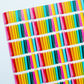 Books in rainbow colors custom vinyl