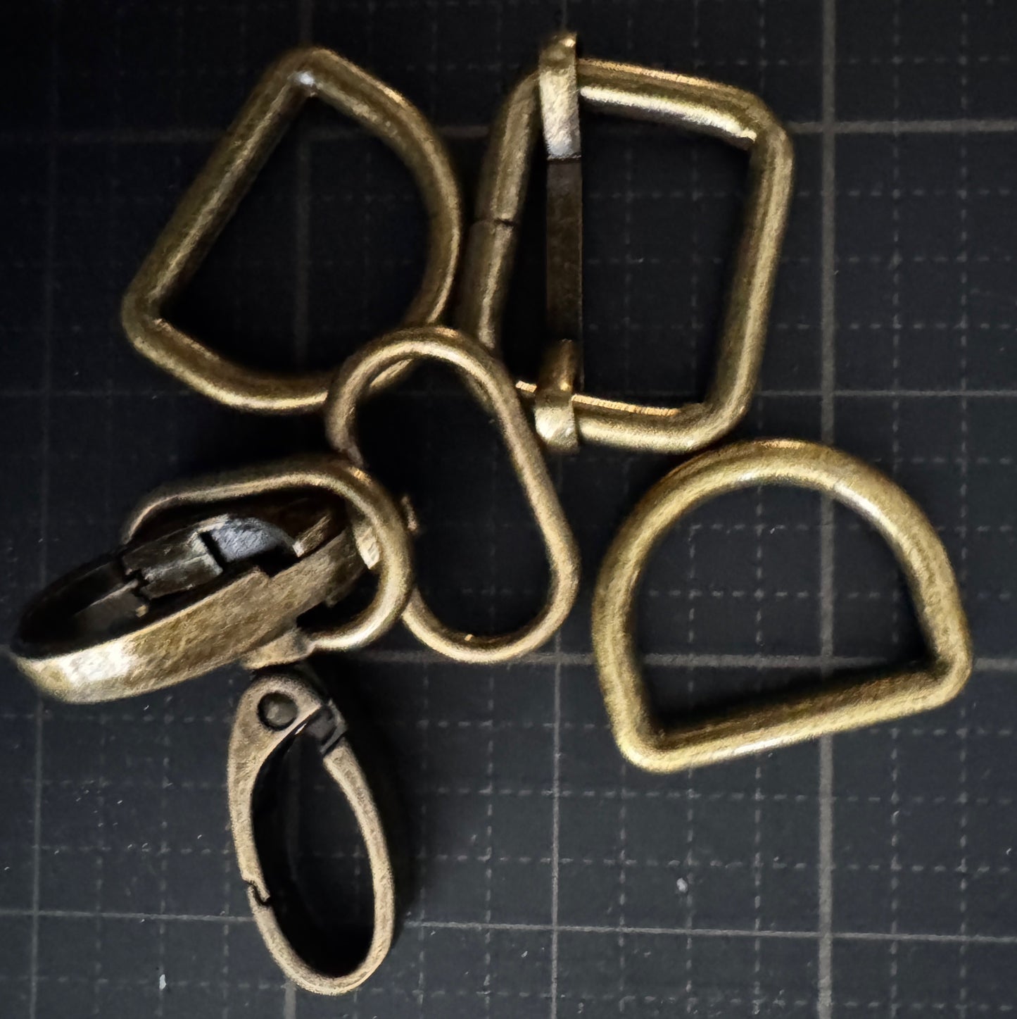 Bag Making Hardware Pack - Antique Bronze