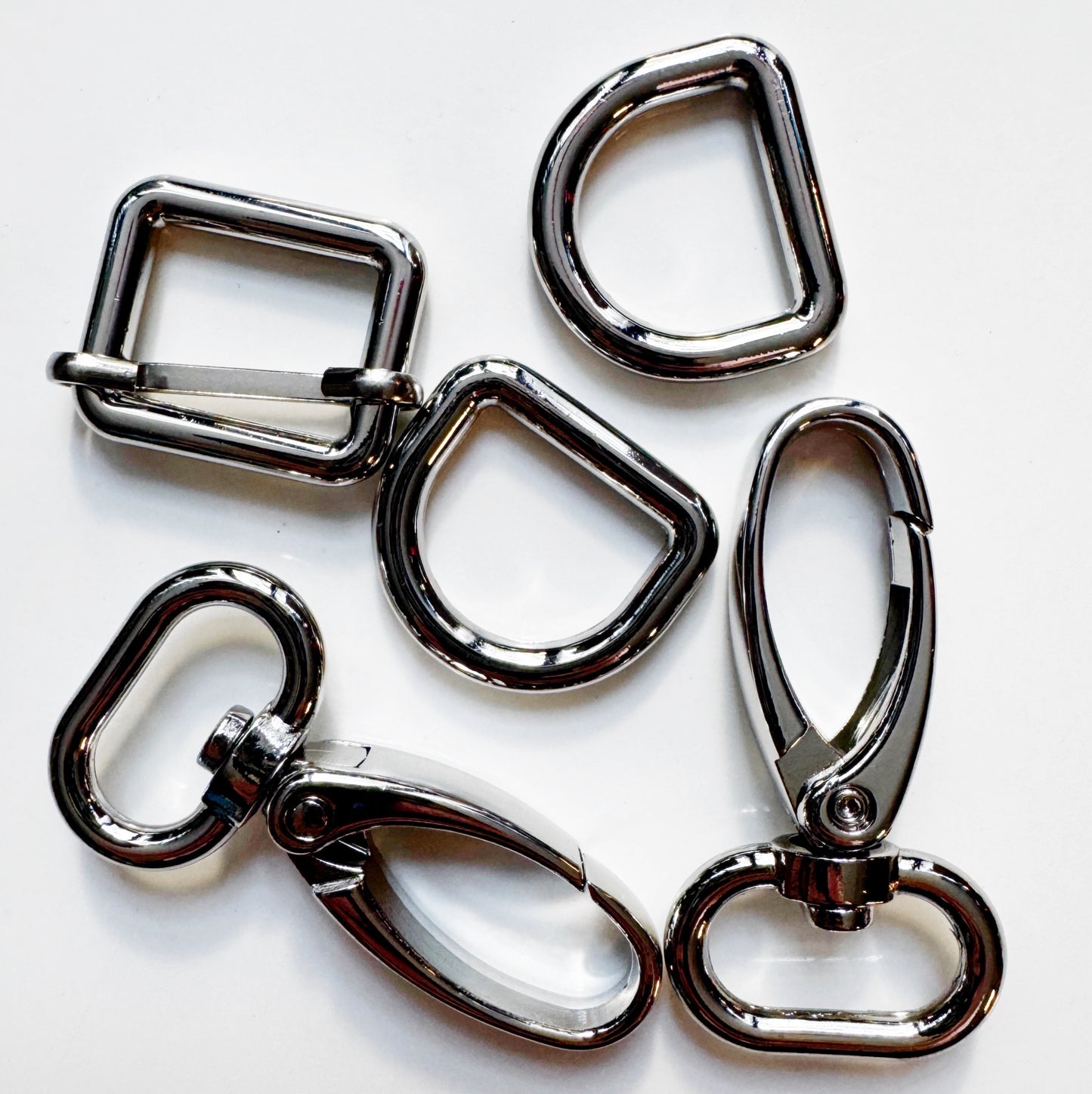 Bag Making Hardware Pack - Silver Nickle color