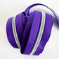 Purple and silver Zipper Tape