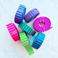 Color Stripes Webbing Bundle  1" width  7 colors