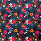 Bonded Nylon Fabric – Flower Fall | 36" x 58" | Custom Floral Lining & Bag Making Fabric