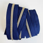 Navy and gold Zipper Tape
