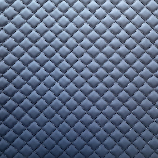 Quilted Vinyl Navy Blue