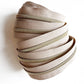Beige Zipper Tape - #5 Nylon Continuous Zipper 3 Yards with Light Gold Teeth