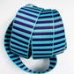 Blue & Teal Jacquard Woven Stripes Webbing – 1.5" Wide