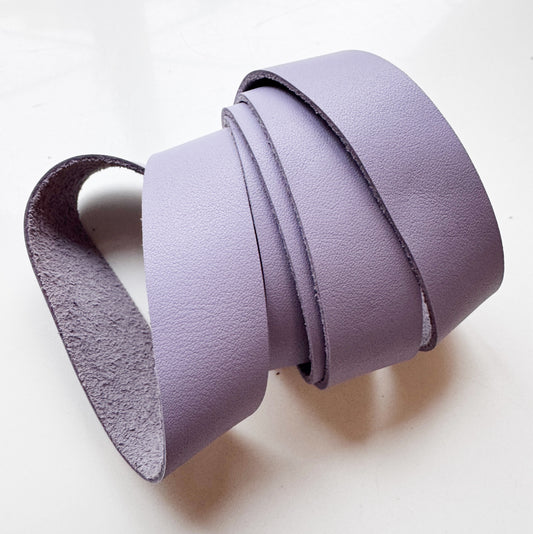 Lavender Leather Bag Straps – 1" x 45" Genuine Leather